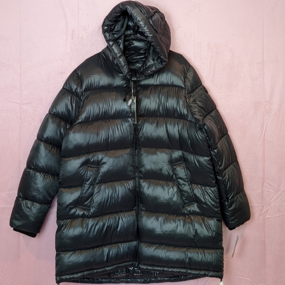 Point Zero Graphite Gray Hooded Puffer Coat size XXL - Picture 1 of 10